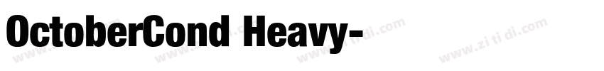 OctoberCond Heavy字体转换